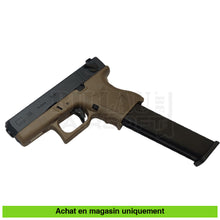 Charger l'image dans la galerie, Pistolet GBB WE Glock 26C Noir/Tan + Chargeur long + Housse +... - répliques de poing airsoft GBB