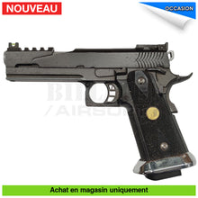 Charger l&#39;image dans la galerie, Pistolet GBB WE Hi Capa 5.1 Dragon Custom + Chargeurs courts + Chargeurs longs répliques de poing airsoft GBB