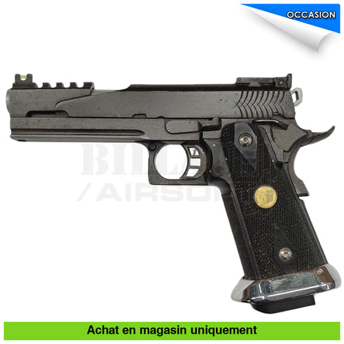 Pistolet GBB WE Hi Capa 5.1 Dragon Custom + Chargeurs courts + Chargeurs longs répliques de poing airsoft GBB