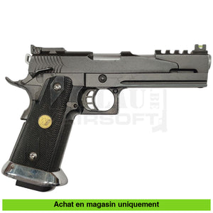 Pistolet GBB WE Hi Capa 5.1 Dragon Custom + Chargeurs courts + Chargeurs longs répliques de poing airsoft GBB