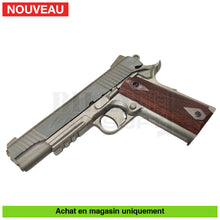 Charger l'image dans la galerie, Pistolet GNB Co2 Colt 1911 Rail Gun Stainless - répliques de poing airsoft GNB Co2