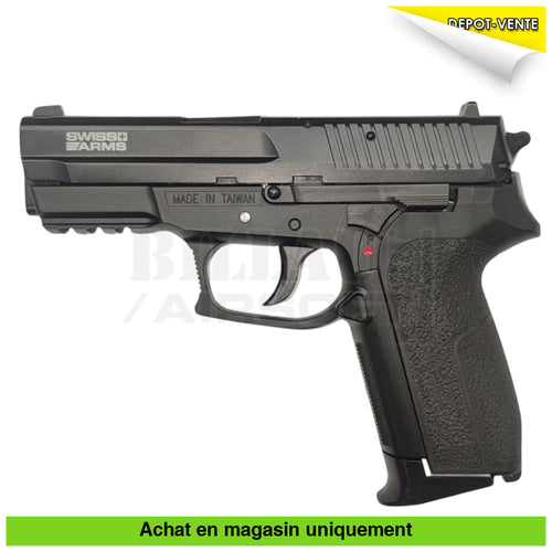 Pistolet GNB Swiss Arms SP2022 Noir répliques de poing airsoft GNB Co2