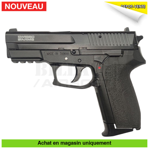 Pistolet GNB Swiss Arms SP2022 Noir répliques de poing airsoft GNB Co2