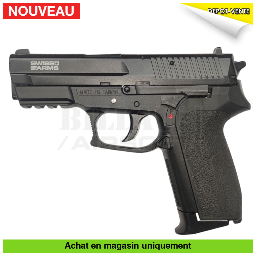 Pistolet GNB Swiss Arms SP2022 Noir répliques de poing airsoft GNB Co2