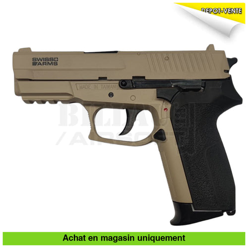 Pistolet GNB Swiss Arms SP2022 Tan répliques de poing airsoft GNB Co2
