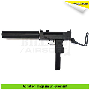 Pistolet-Mitrailleur Gbb Hfc Ingram Mac 11 Silencieux Custom Canon Précision Long Répliques De Poing