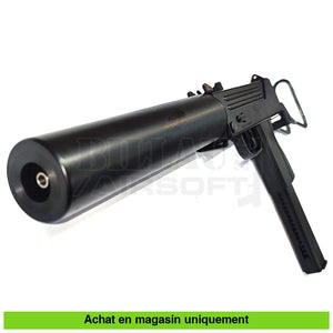 Pistolet-Mitrailleur Gbb Hfc Ingram Mac 11 Silencieux Custom Canon Précision Long Répliques De Poing