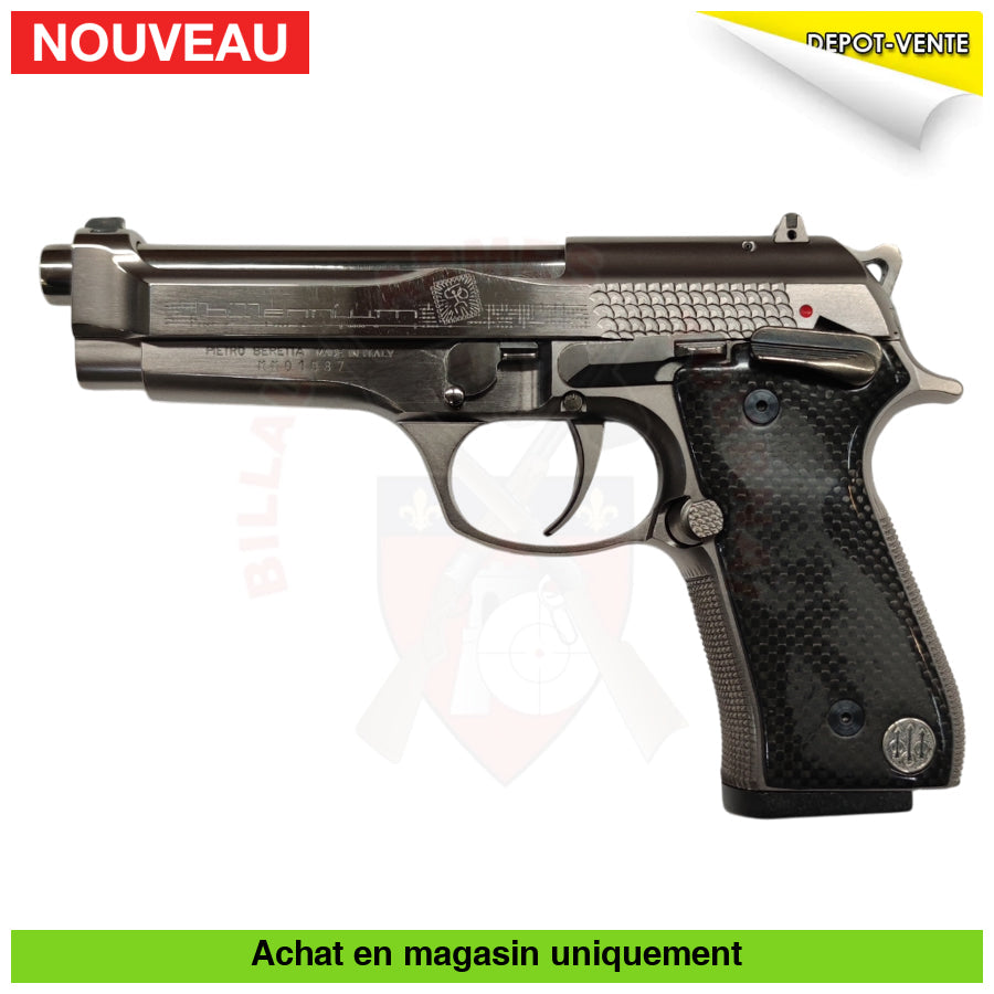 Pistolet Semi-Auto Beretta 92 Billennium Cal. 9Mm Para Edition Limitée N° 1087/2000 (Rare!) Armes