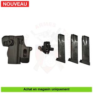 Pistolet semi-auto CZ 75 SP01 Shadow cal. 9mm Para + Chargeurs + Cadenas Pontet + Holster Armes de poing à feu