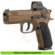 Charger l&#39;image dans la galerie, Pistolet semi-auto CZ Shadow 2 Compact Optic Ready 9mm Para Limited Edition Cerakote Burnt Bronze + Point Rouge Holosun