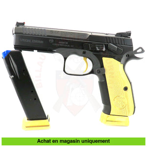 Pistolet Semi - Auto Cz Shadow 2 Optic Ready 9Mm Para Limited Edition Gold Armes De Poing À Feu