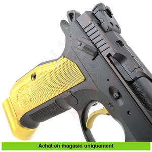 Pistolet Semi - Auto Cz Shadow 2 Optic Ready 9Mm Para Limited Edition Gold Armes De Poing À Feu