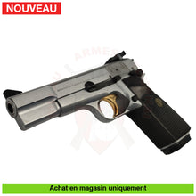Charger l'image dans la galerie, Pistolet semi-auto FN GP Silver Chrome cal. 9mm Para + 2ème chargeur + Cadenas de pontet (Rare) - Armes de poing à feu
