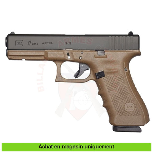 Pistolet Semi-Auto Glock 17 Gen 4 Fde 9Mm Para Armes De Poing À Feu (Pistolets)