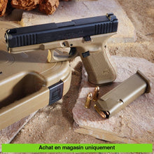Charger l&#39;image dans la galerie, Pistolet Semi-Auto Glock 17 Gen 5 Fr Coyote 9Mm Para (Type Armée Française) Armes De Poing À Feu