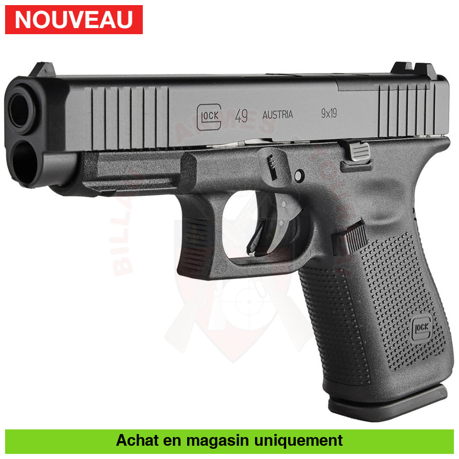 Pistolet Semi-Auto Glock 49 Gen 5 Mos 9Mm Para Armes De Poing À Feu (Pistolets)