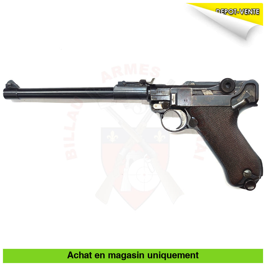 Pistolet Semi-Auto Luger Dwm P08 Artillery 1917 Cal. 9Mm (Rare!) Armes De Poing À Feu (Pistolets)