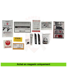 Charger l'image dans la galerie, Pistolet semi-auto Ruger MK3 Target cal. 22lr Stainless+ Chargeur + Rail + Cadenas Armes de poing à feu (Pistolets)