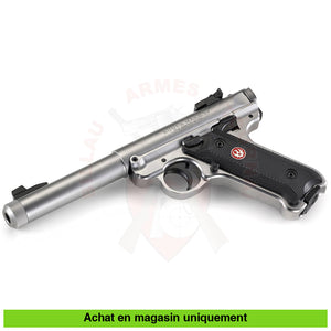 Pistolet Semi-Auto Ruger Mk4 Target Stainless Fileté Cal. 22Lr Armes De Poing À Feu (Pistolets)