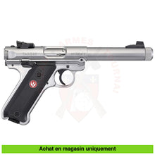 Charger l&#39;image dans la galerie, Pistolet Semi-Auto Ruger Mk4 Target Stainless Fileté Cal. 22Lr Armes De Poing À Feu (Pistolets)