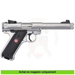 Pistolet Semi-Auto Ruger Mk4 Target Stainless Fileté Cal. 22Lr Armes De Poing À Feu (Pistolets)