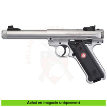 Charger l&#39;image dans la galerie, Pistolet Semi-Auto Ruger Mk4 Target Stainless Fileté Cal. 22Lr Armes De Poing À Feu (Pistolets)