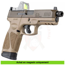 Charger l&#39;image dans la galerie, Pistolet semi-auto Taurus G3 Tactical cal. 9mm Para Cerakote Patriot Brown Optic Ready Armes de poing à feu (Pistolets)