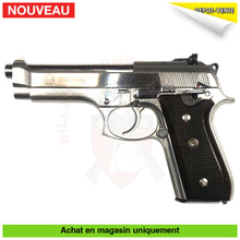 Charger l'image dans la galerie, Pistolet semi-auto Taurus PT92 Stainless cal. 9mm + Holster cuir - Armes de poing à feu (Pistolets)