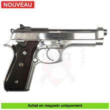 Charger l'image dans la galerie, Pistolet semi-auto Taurus PT92 Stainless cal. 9mm + Holster cuir - Armes de poing à feu (Pistolets)