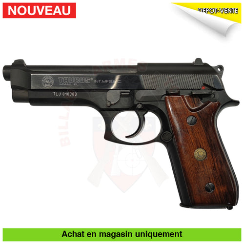 Pistolet Semi-Auto Taurus Pt92Af Cal. 9Mm + Chargeur + Plaquettes Armes De Poing À Feu (Pistolets)