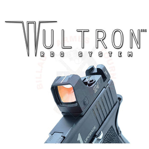 Plaque de Montage Point Rouge + Hausse et Guidon Co-Witness TR-1 Upgrade Wultron RDO System pour Glock Montages lunettes