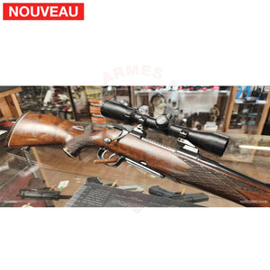 Poncé-Huilé Crosse Krico 7x64 Stutzen + Restauration Métal et Polissage Montage à bois