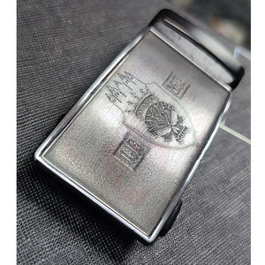 Rectification Gravure Laser Profonde Et Patinage Boucle De Ceinture Luxe Thème Punishers Five