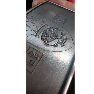 Rectification Gravure Laser Profonde Et Patinage Boucle De Ceinture Luxe Thème Punishers Five