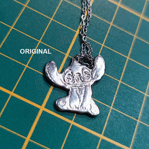 Remplacement Logo Et Gravure Laser Pendentif Thème ’Stitch’ & Découpe