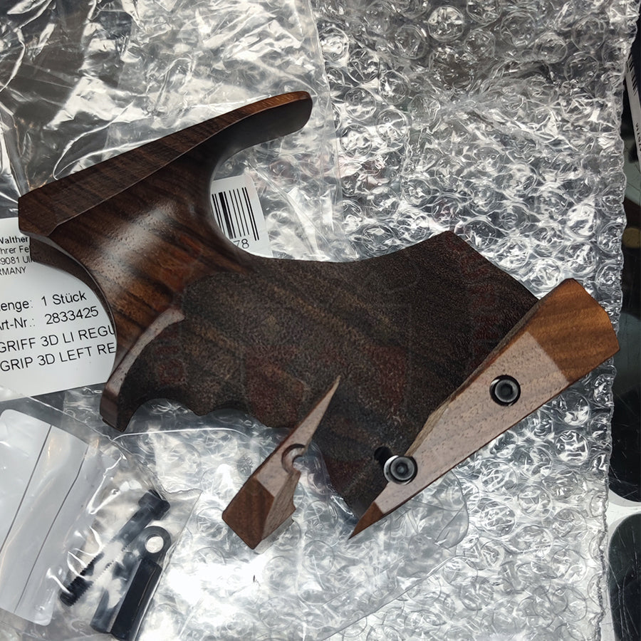 Réparation poignée bois Walther LP400 Montage à bois