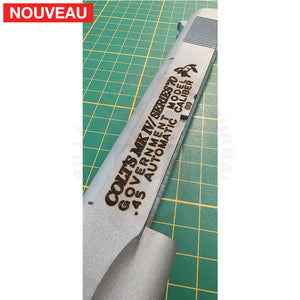 Restauration complète Colt 45 Series 70 qui avait bien vécu + Traitement peinture céramique Cerakote Mélange maison