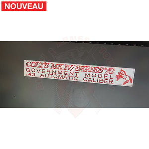 Restauration complète Colt 45 Series 70 qui avait bien vécu + Traitement peinture céramique Cerakote Mélange maison