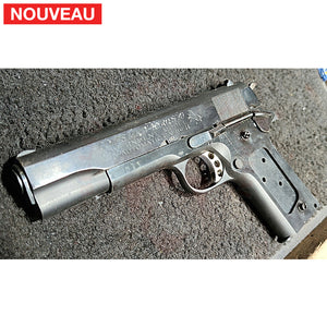 Restauration complète Colt 45 Series 70 qui avait bien vécu + Traitement peinture céramique Cerakote Mélange maison