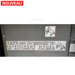 Restauration complète Colt 45 Series 70 qui avait bien vécu + Traitement peinture céramique Cerakote Mélange maison