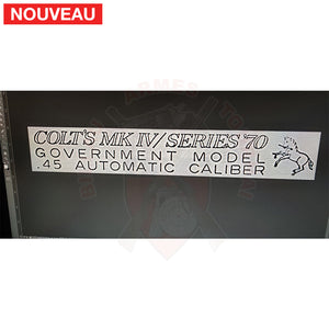 Restauration complète Colt 45 Series 70 qui avait bien vécu + Traitement peinture céramique Cerakote Mélange maison