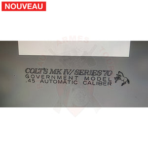 Restauration complète Colt 45 Series 70 qui avait bien vécu + Traitement peinture céramique Cerakote Mélange maison