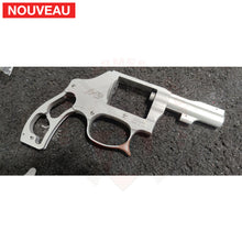 Charger l'image dans la galerie, Restauration Revolver S&amp;W Airlite (Alu) 22lr dont le pontet cassé avait été ’réparé’ par le précédent propriétaire: