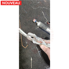 Charger l'image dans la galerie, Restauration Revolver S&amp;W Airlite (Alu) 22lr dont le pontet cassé avait été ’réparé’ par le précédent propriétaire: