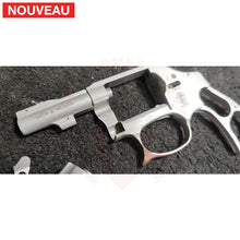 Charger l'image dans la galerie, Restauration Revolver S&amp;W Airlite (Alu) 22lr dont le pontet cassé avait été ’réparé’ par le précédent propriétaire: