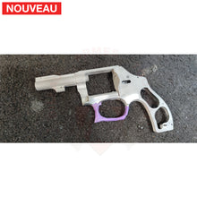Charger l'image dans la galerie, Restauration Revolver S&amp;W Airlite (Alu) 22lr dont le pontet cassé avait été ’réparé’ par le précédent propriétaire: