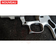 Charger l'image dans la galerie, Restauration Revolver S&amp;W Airlite (Alu) 22lr dont le pontet cassé avait été ’réparé’ par le précédent propriétaire: