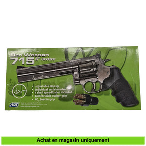 Revolver GNB Co2 Dan Wesson 715 6’’ Chrome répliques de poing airsoft GNB Co2