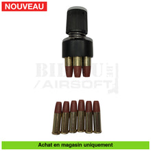 Charger l&#39;image dans la galerie, Revolver GNB KWC Python 6’’ Noir + Speedloader + Douilles répliques de poing airsoft GNB