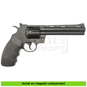 Revolver GNB KWC Python 6’’ Noir + Speedloader + Douilles répliques de poing airsoft GNB